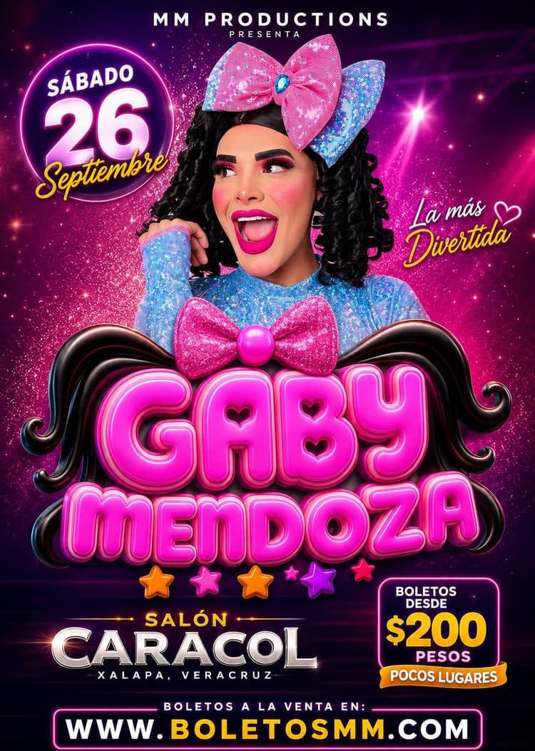 La Gaby Mendoza en Xalapa
